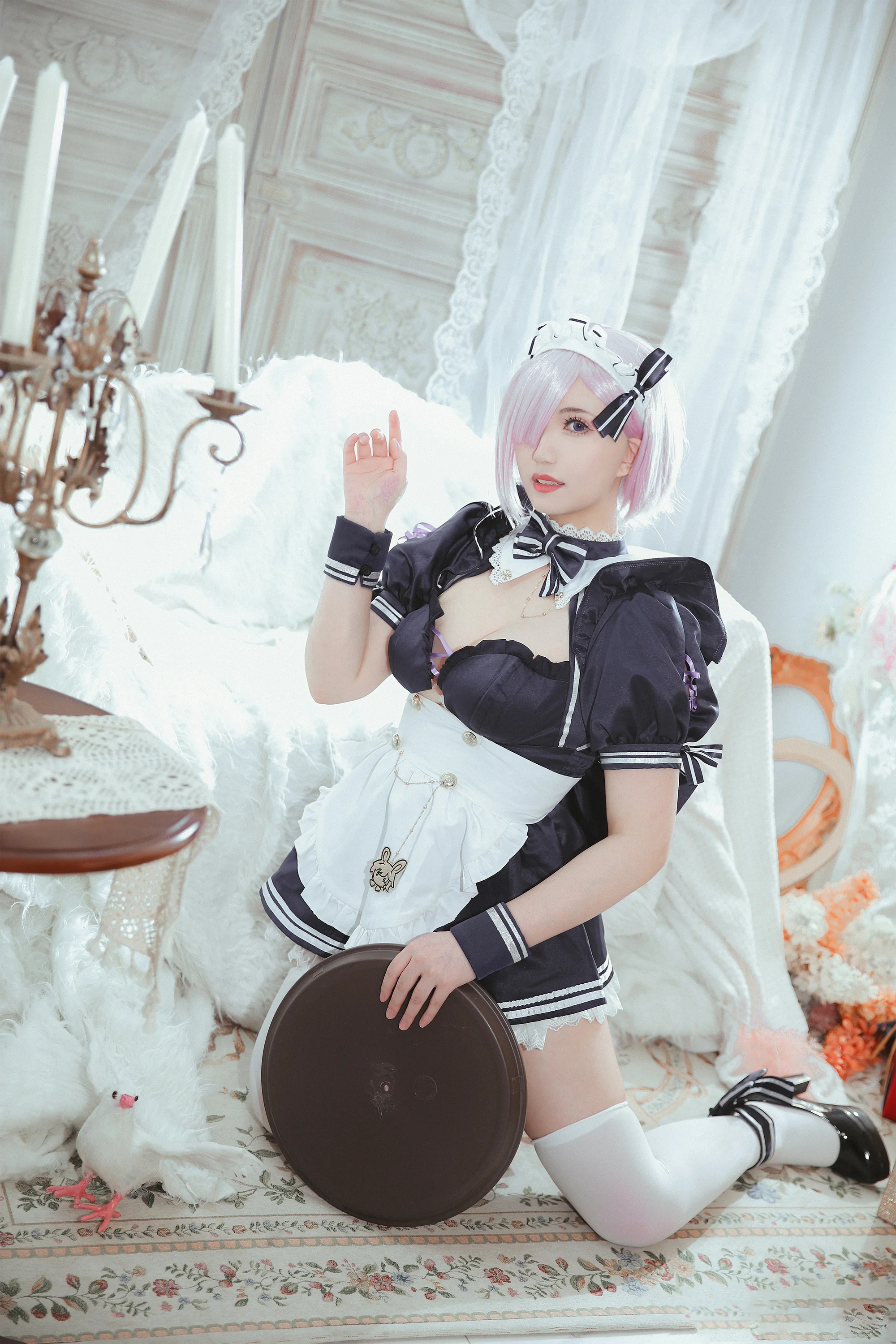 《FGO》玛修 女仆COS写真