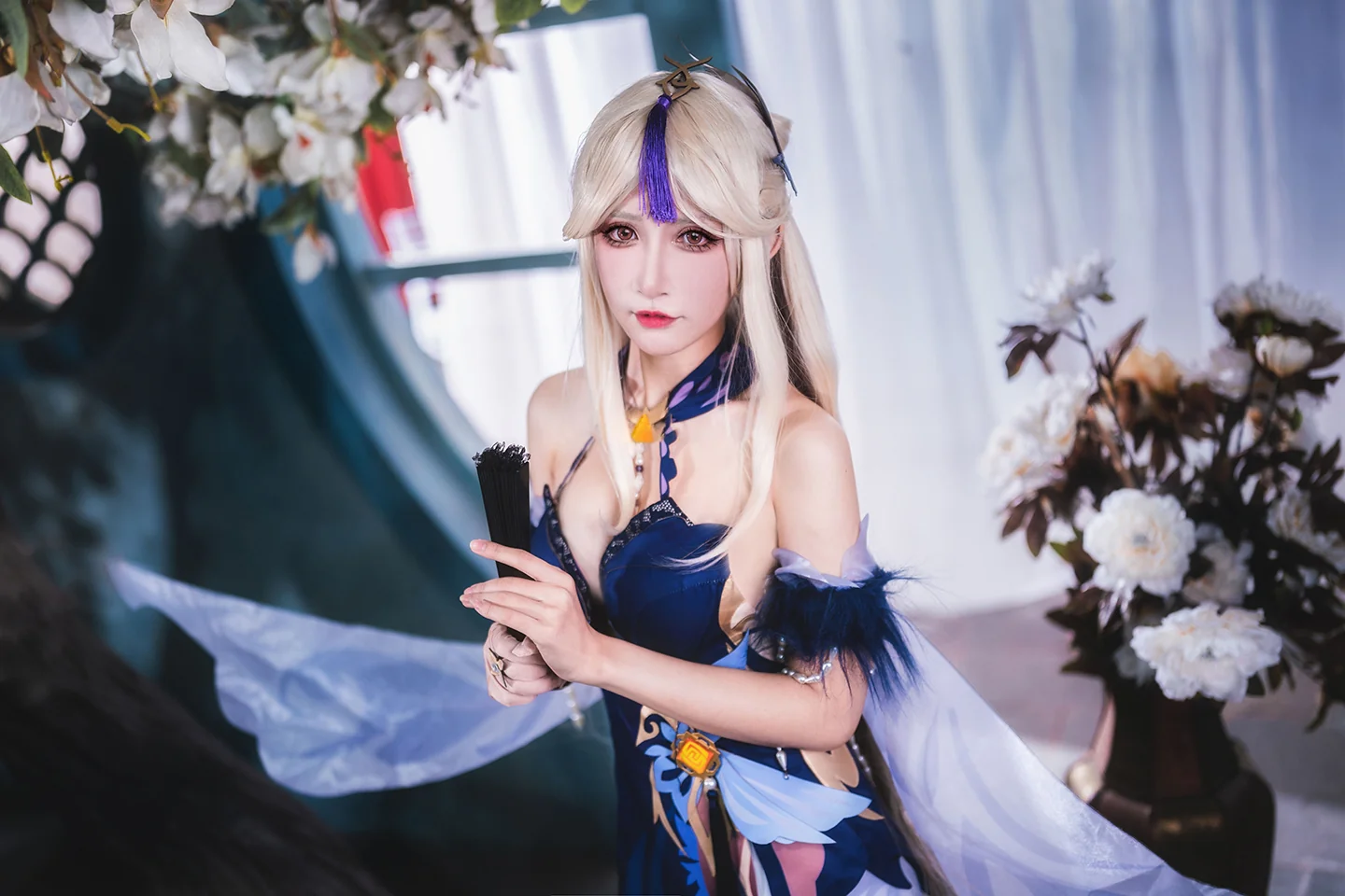 《原神》凝光纱中幽兰 COS写真