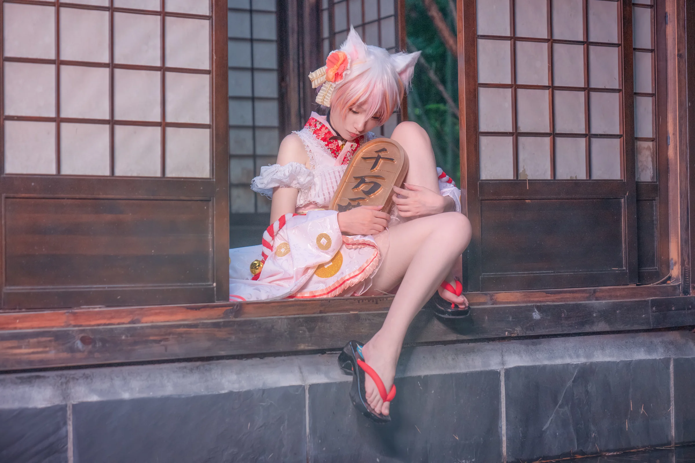 东方project豪德寺三花招财猫COS写真
