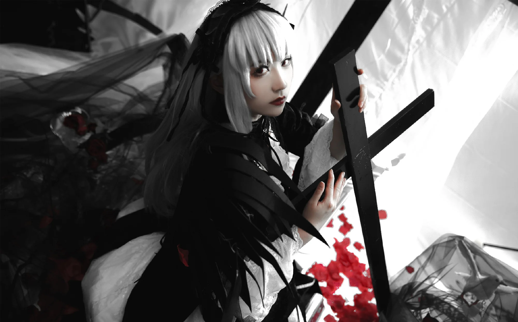 《蔷薇少女》水银灯COS写真