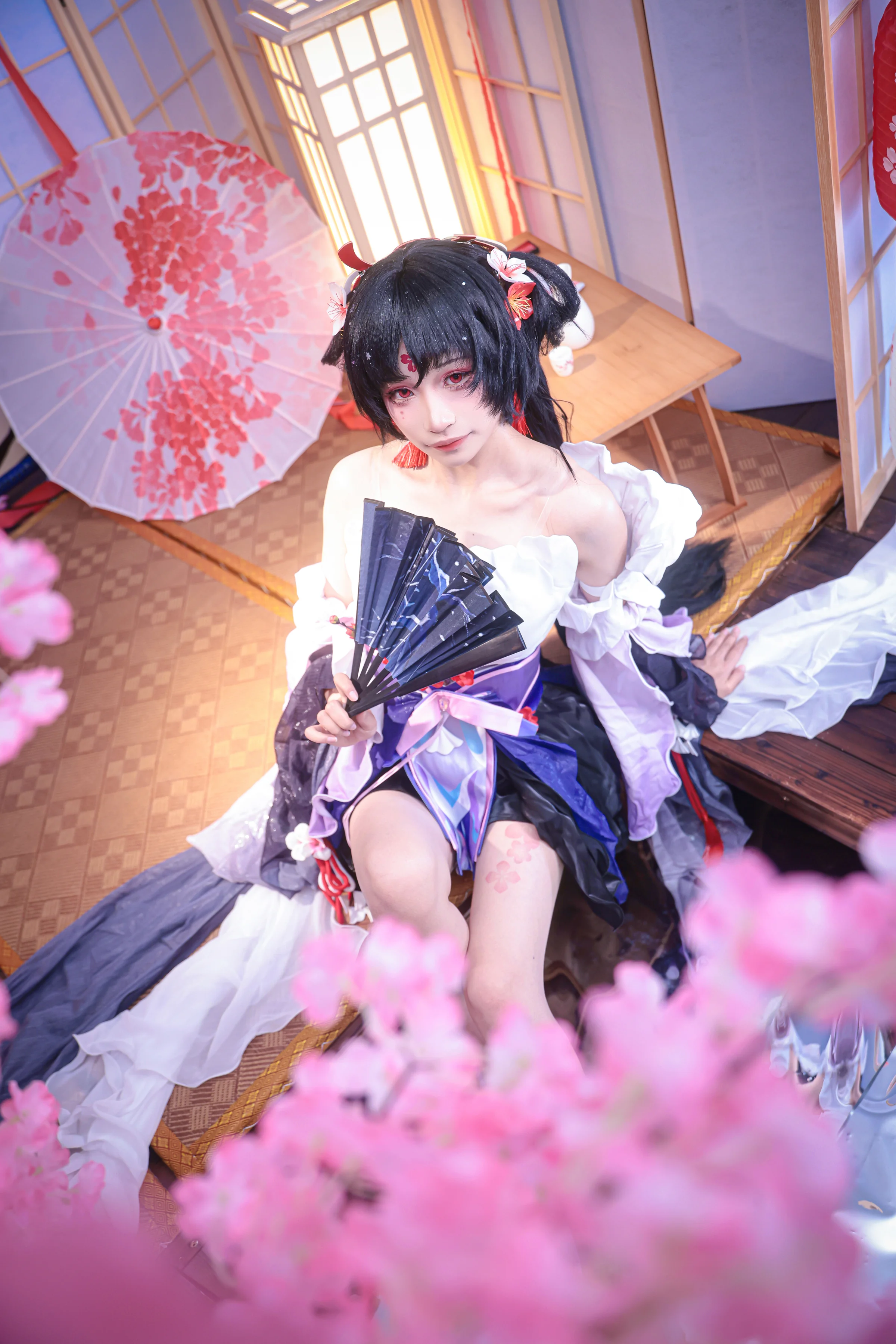 《阴阳师》不知火 疏影落雪COS写真