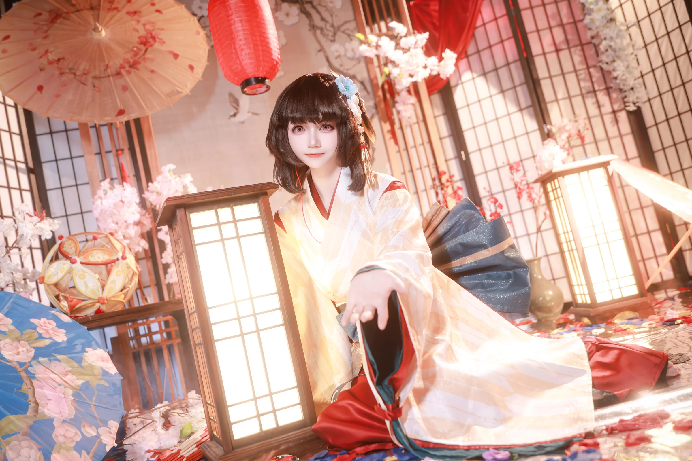 《阴阳师》神乐COS写真
