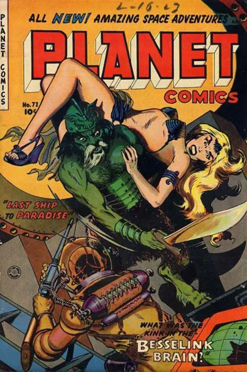 美国老科幻漫画杂志《planet》封面｜高清图片集