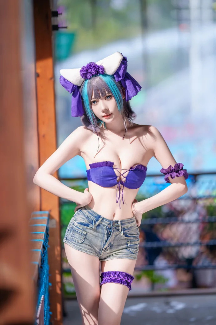 是方便玩水版柴郡猫～｜高清图片集