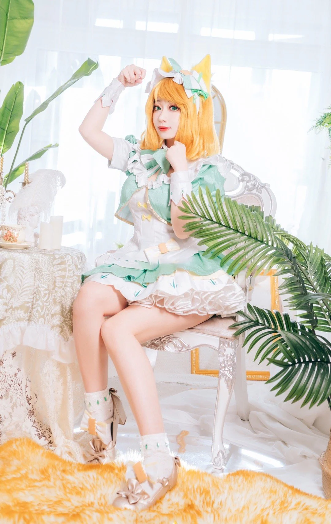 《王者荣耀》妲己女仆咖啡COS写真