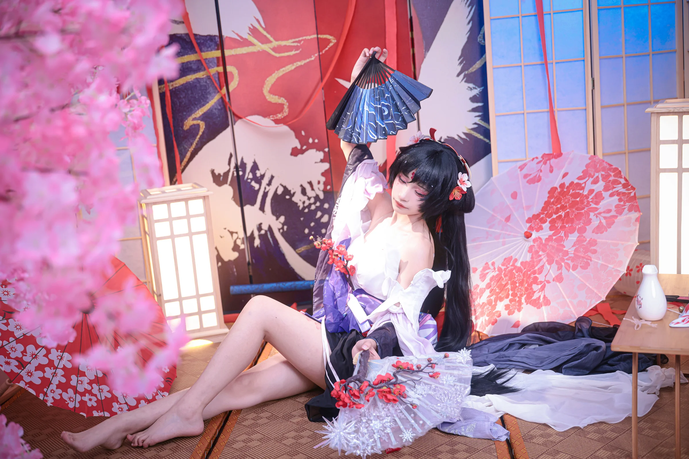 《阴阳师》不知火 疏影落雪COS写真