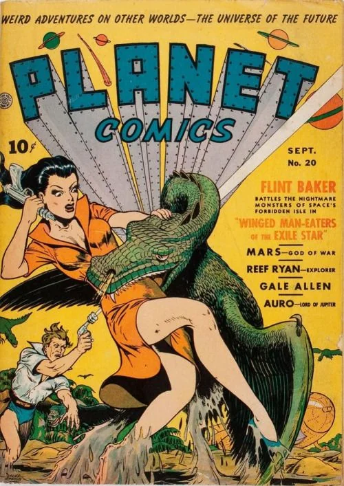 美国老科幻漫画杂志《planet》封面｜高清图片集