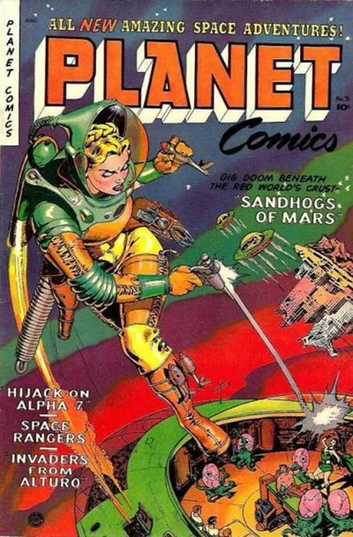 美国老科幻漫画杂志《planet》封面｜高清图片集