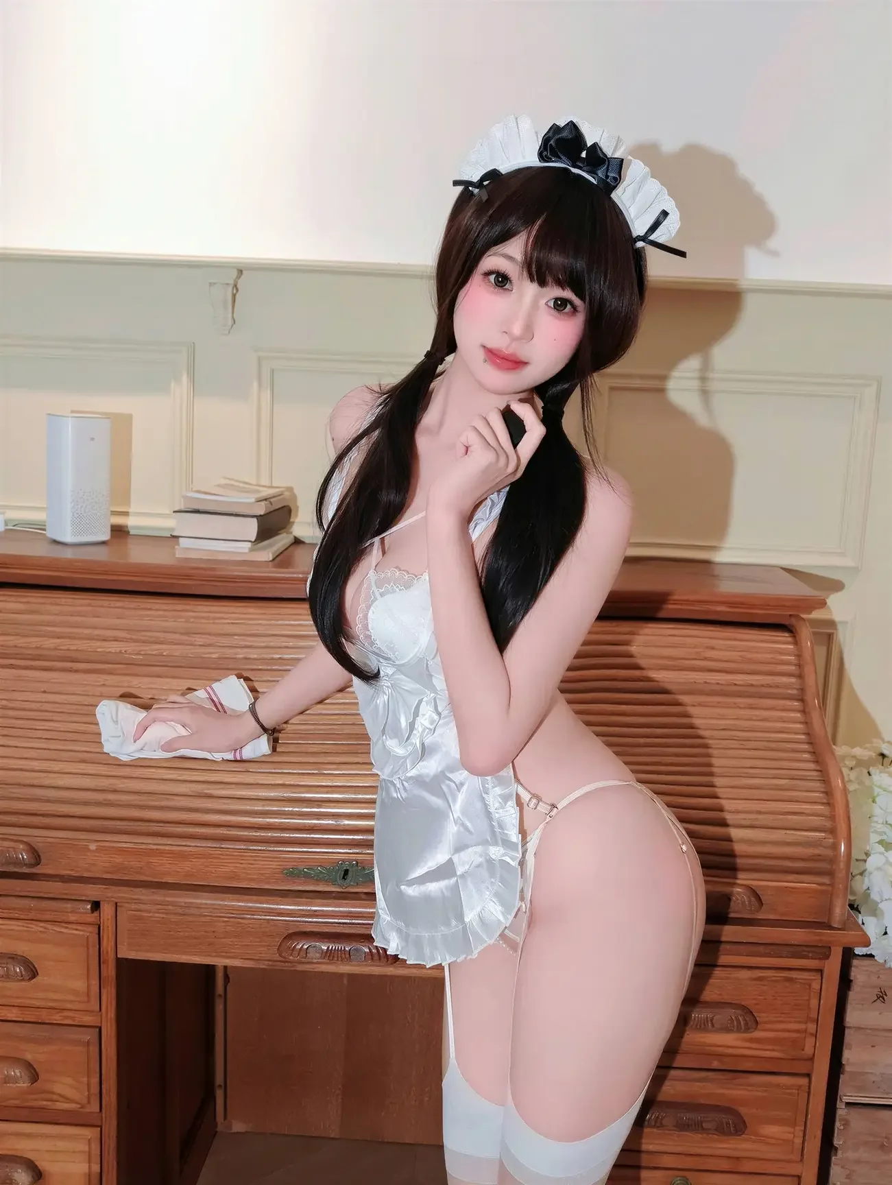 麻薯好吃 – 白蕾丝女仆｜高清图片集
